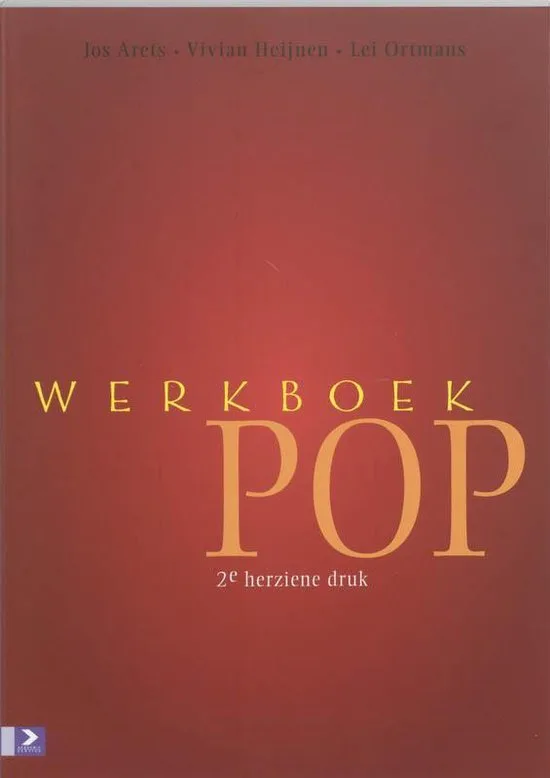 Cover of Werkboek POP